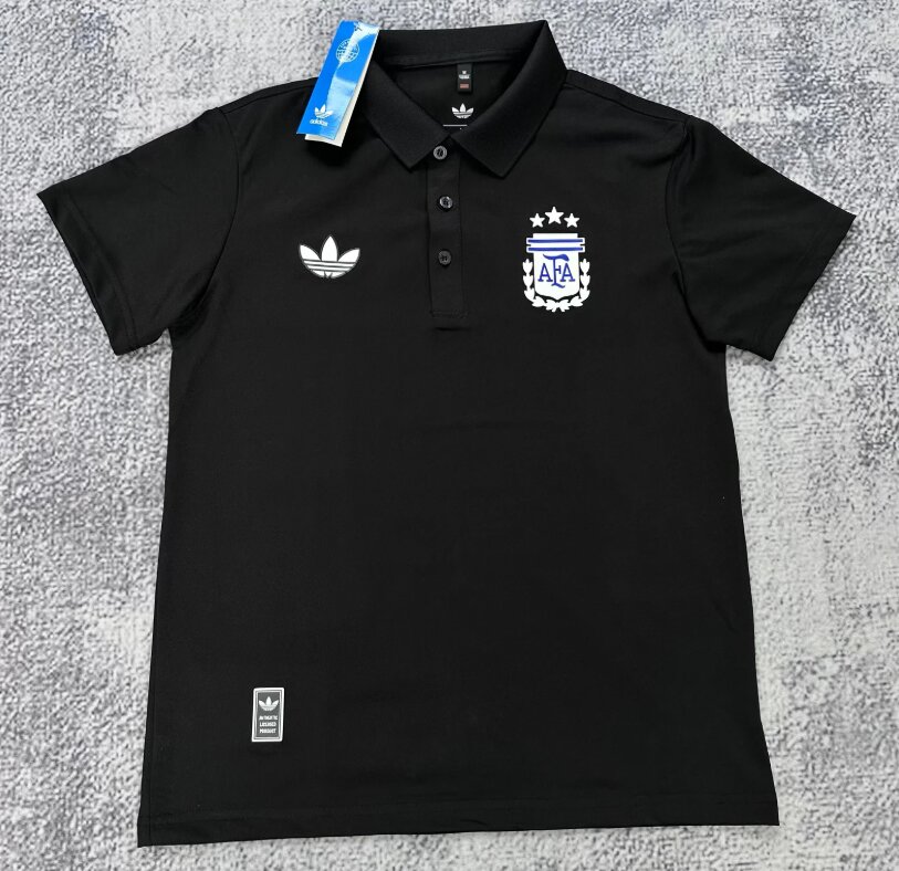 AAA Quality Argentina 26/27 Black Polo Shirts